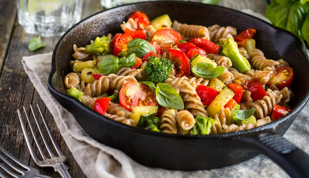 Image Pâtes aux légumes grillés