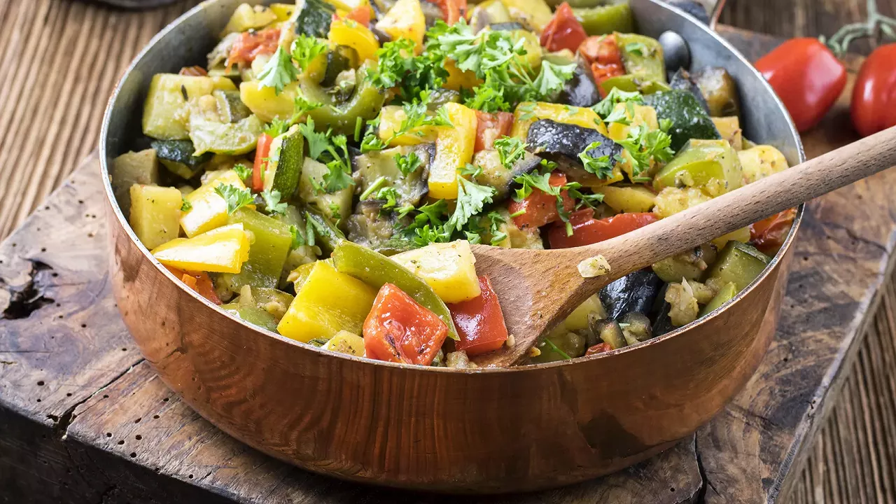 Image Poêlée courgettes–poivron…